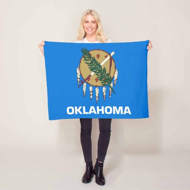 Statlig flagga i Oklahoma, Förenta staterna Fleecefilt (På plats)