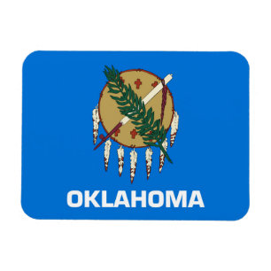Statlig flagga i Oklahoma, Förenta staterna Magnet