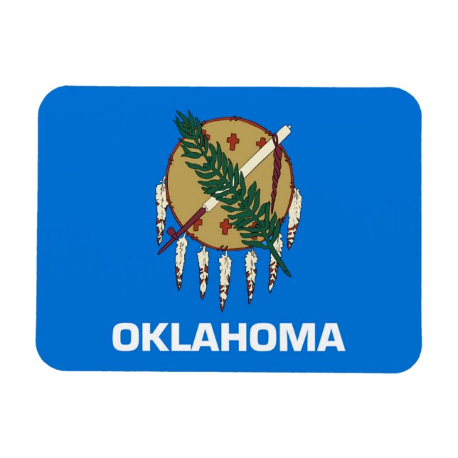 Statlig flagga i Oklahoma, Förenta staterna Magnet (Horisontell)