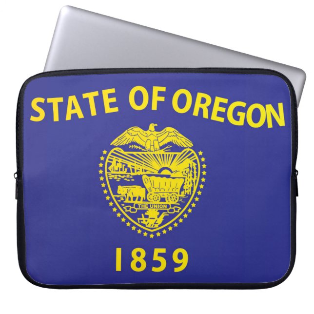 Statlig flagga i Oregon, Förenta staterna Laptop Fodral (Framsidan)