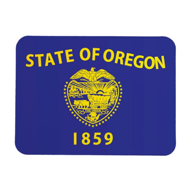 Statlig flagga i Oregon, Förenta staterna Magnet (Horisontell)
