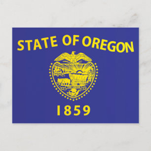 Statlig flagga i Oregon, Förenta staterna Vykort