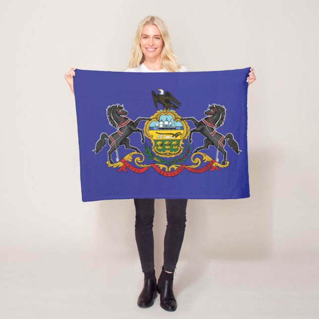 Statlig flagga i Pennsylvania, Förenta staterna Fleecefilt (På plats)