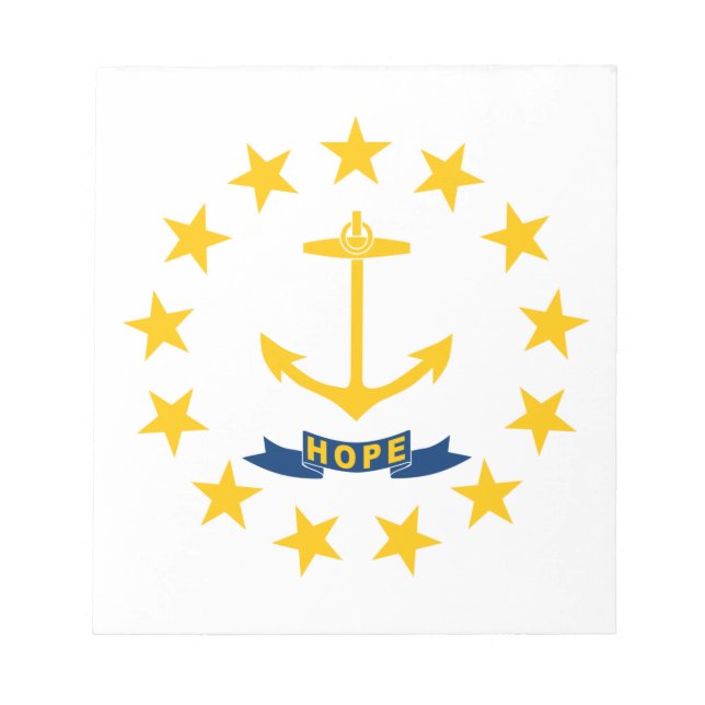 STATLIG FLAGGA i RHODE ISLAND Anteckningsblock (Framsida)