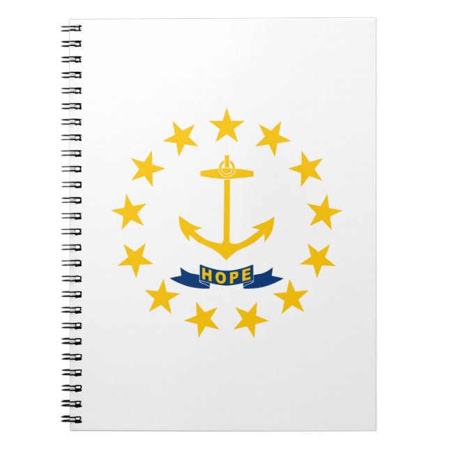 STATLIG FLAGGA i RHODE ISLAND Anteckningsbok (Framsidan)