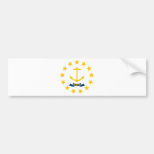 STATLIG FLAGGA i RHODE ISLAND Bildekal