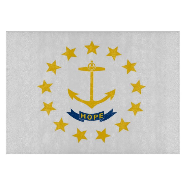 Statlig flagga i Rhode island, Förenta staterna (Framsidan)