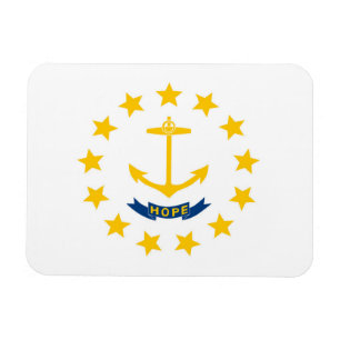Statlig flagga i Rhode island, Förenta staterna Magnet