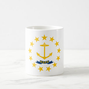 STATLIG FLAGGA i RHODE ISLAND Kaffemugg