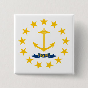 STATLIG FLAGGA i RHODE ISLAND Knapp