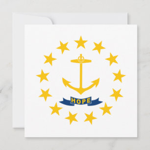 STATLIG FLAGGA i RHODE ISLAND Kort
