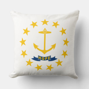 STATLIG FLAGGA i RHODE ISLAND Kudde