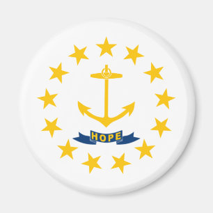 STATLIG FLAGGA i RHODE ISLAND Magnet