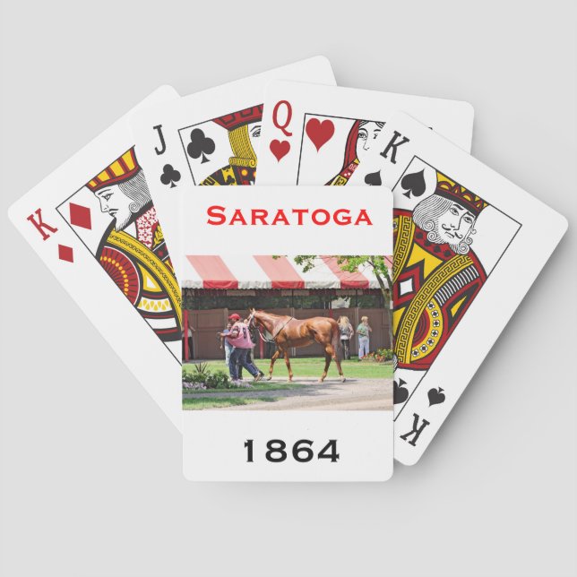 Statlig flagga i Saratoga Paddock Casinokort (Baksidan)