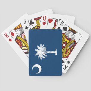 Statlig flagga i South Carolina Casinokort
