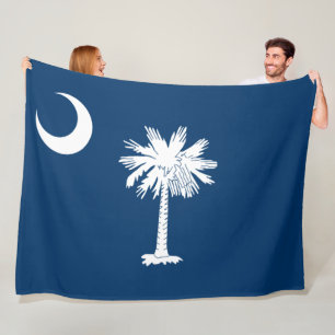 Statlig flagga i South Carolina Fleecefilt