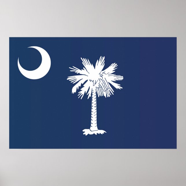 Statlig flagga i South Carolina, Förenta staterna Poster (Framsidan)
