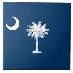 Statlig flagga i South Carolina Kakelplatta
