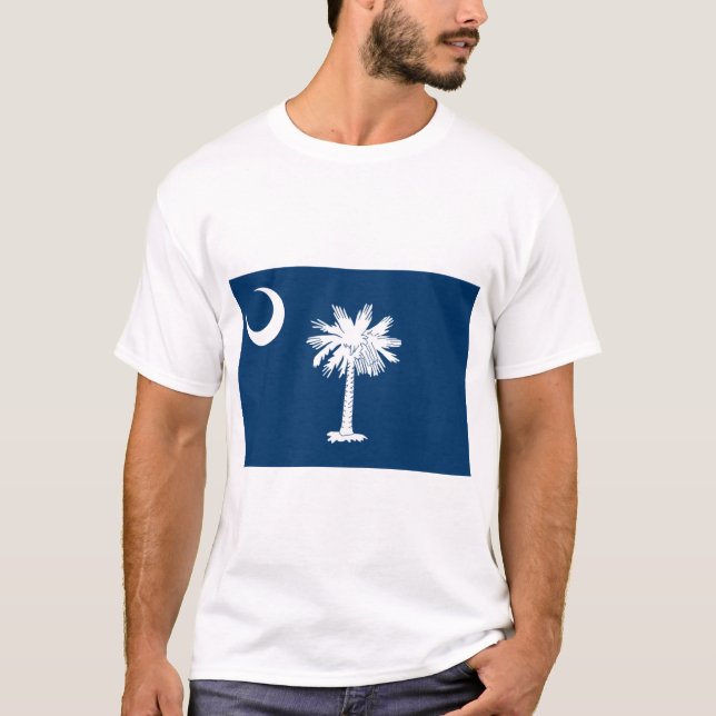 Statlig flagga i South Carolina T Shirt (Framsida)
