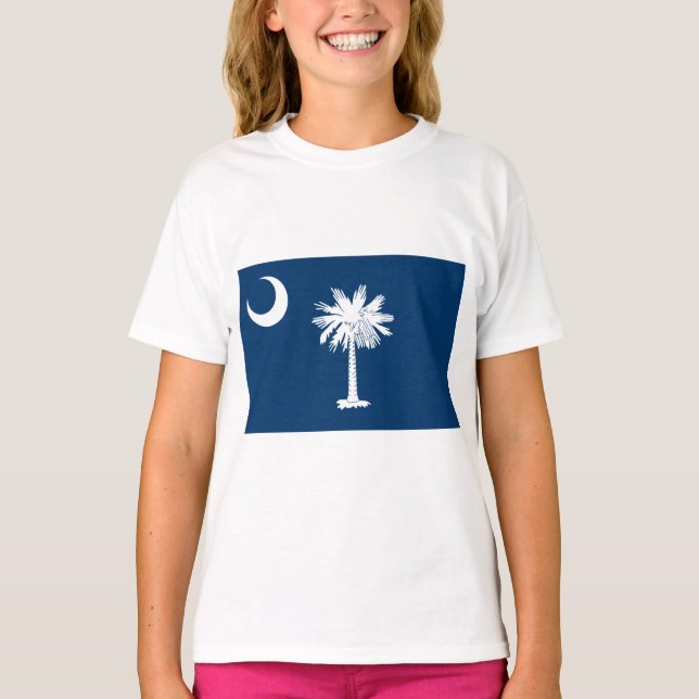 Statlig flagga i South Carolina T Shirt (Framsida)