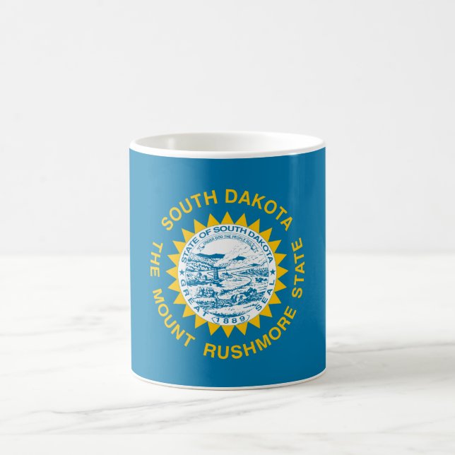 Statlig flagga i South Dakota Kaffemugg (Center)