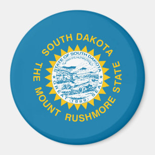 Statlig flagga i South Dakota Magnet