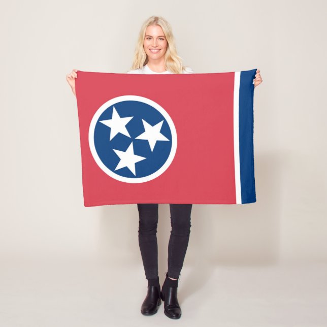 Statlig flagga i Tennessee, Förenta staterna Fleecefilt (På plats)