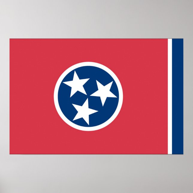 Statlig flagga i Tennessee, Förenta staterna Poster (Framsidan)