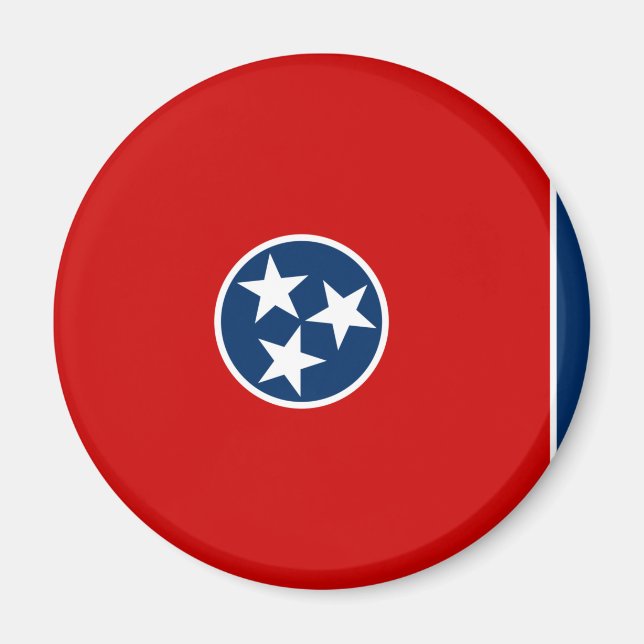 Statlig flagga i Tennessee Magnet (Framsidan)