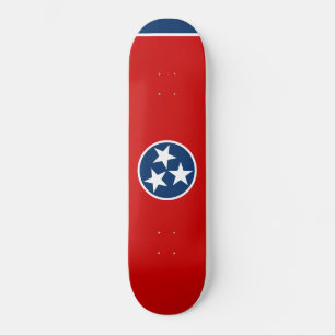 Statlig flagga i Tennessee Mini Skateboard Bräda 18,5 Cm