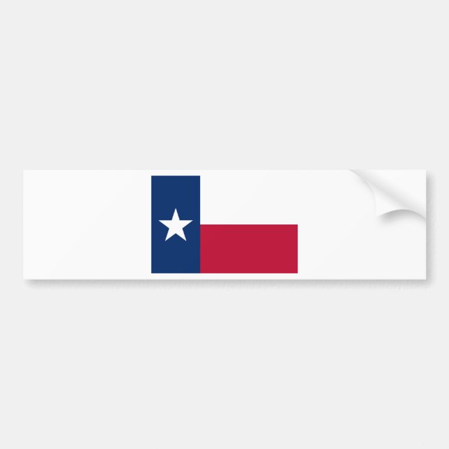 Statlig flagga i Texas Bildekal (Framsidan)