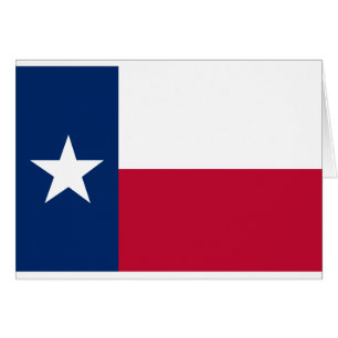 Statlig flagga i Texas Hälsningskort