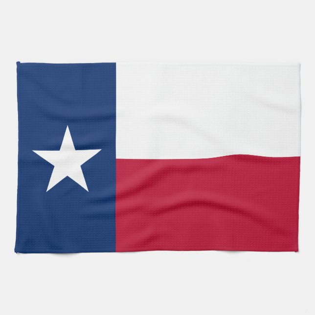 Statlig flagga i Texas Kökshandduk (Horisontell)