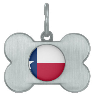 Statlig flagga i Texas Namnbricka Husdjur