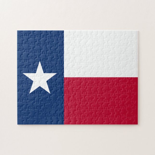 Statlig flagga i Texas Pussel (Horisontell)