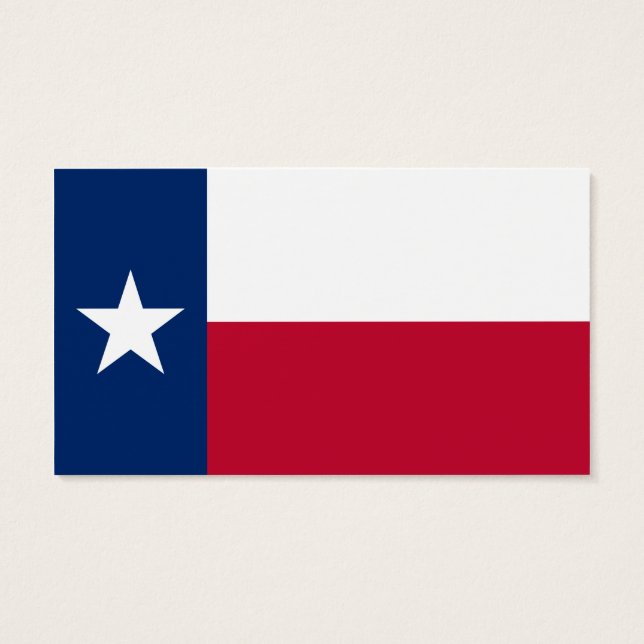 Statlig flagga i Texas Visitkort (Baksidan)