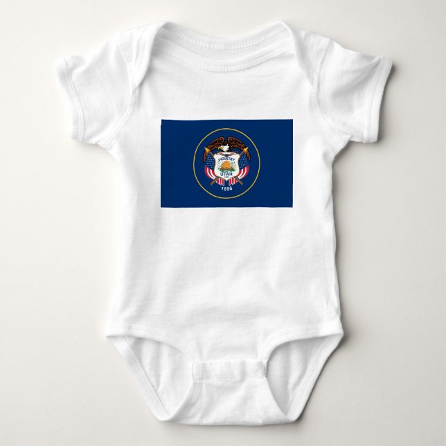 Statlig flagga i Utah T Shirt (Framsida)