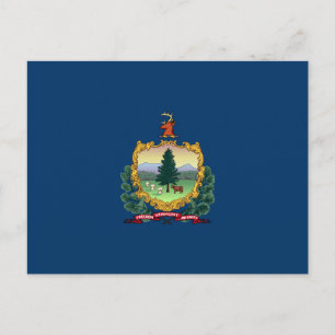 Statlig flagga i Vermont Vykort