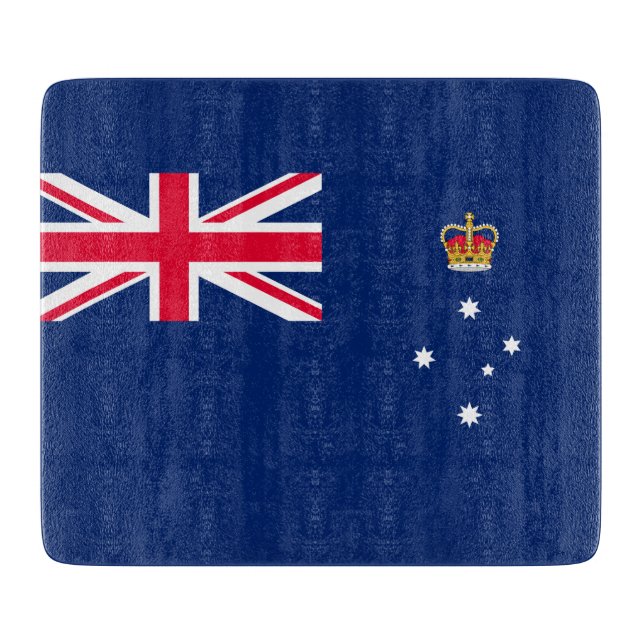 Statlig flagga i Victoria (Australien) (Framsidan)