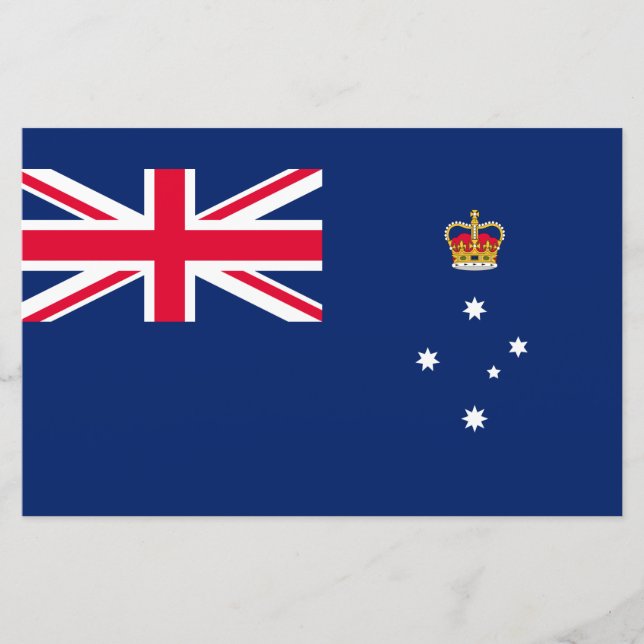 Statlig flagga i Victoria (Australien) Brevpapper (Framsida)