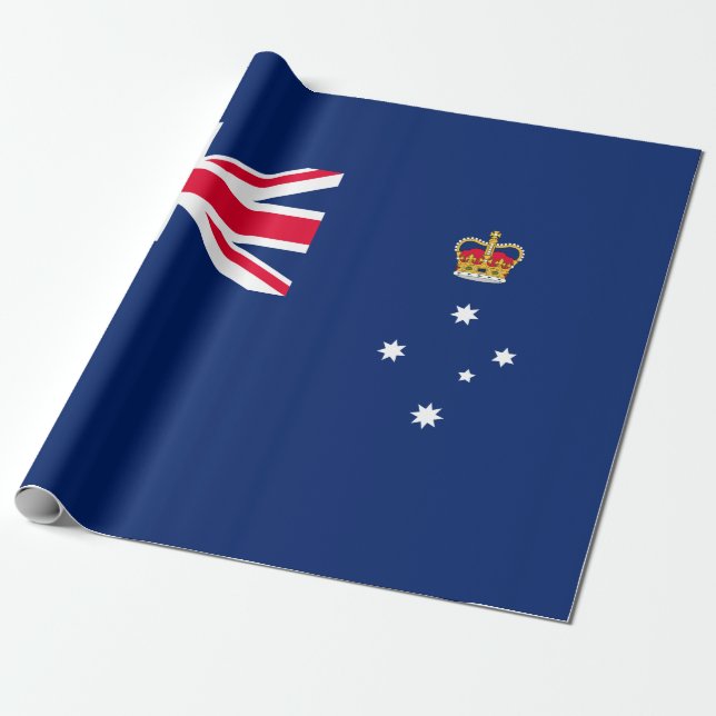 Statlig flagga i Victoria (Australien) Presentpapper (Utrullad)