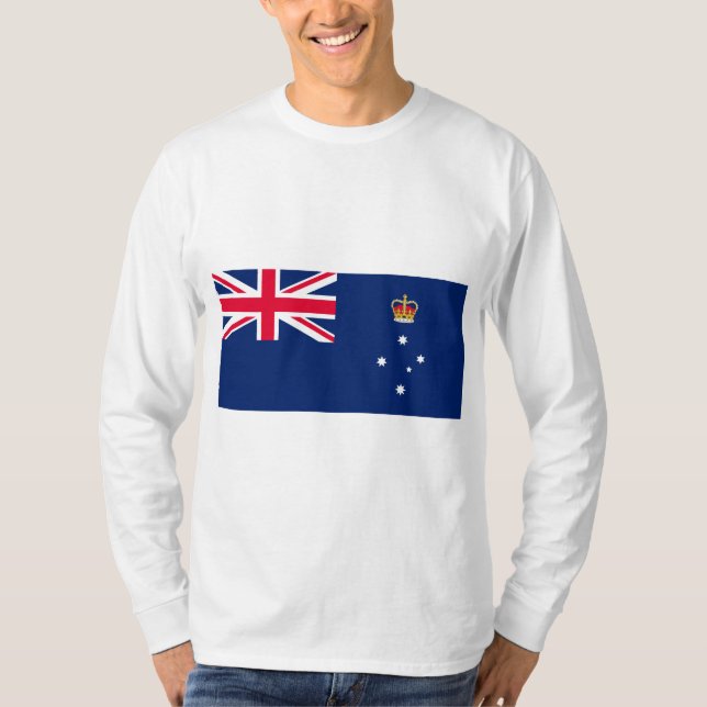 Statlig flagga i Victoria (Australien) T Shirt (Framsida)