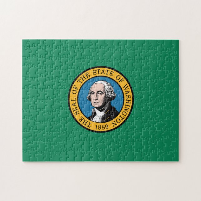 Statlig flagga i Washington, Förenta staterna Pussel (Horisontell)