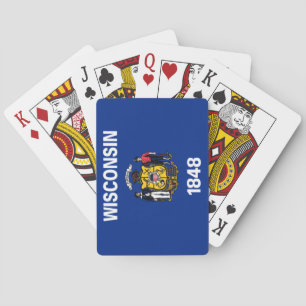 Statlig flagga i Wisconsin Casinokort