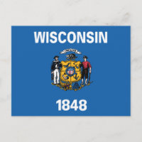 Statlig flagga i Wisconsin, Förenta staterna