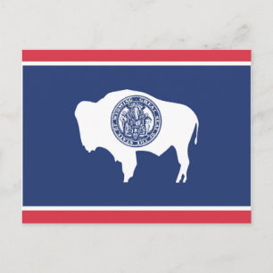 Statlig flagga i Wyoming, Förenta staterna Vykort