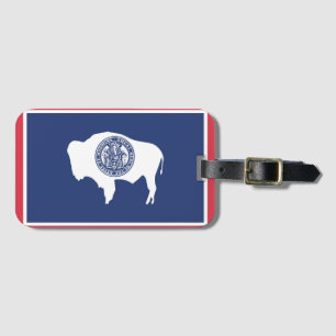 Statlig flagga of Wyoming, Förenta staterna Bagagebricka
