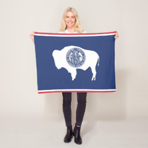 Statlig flagga of Wyoming, Förenta staterna Fleecefilt