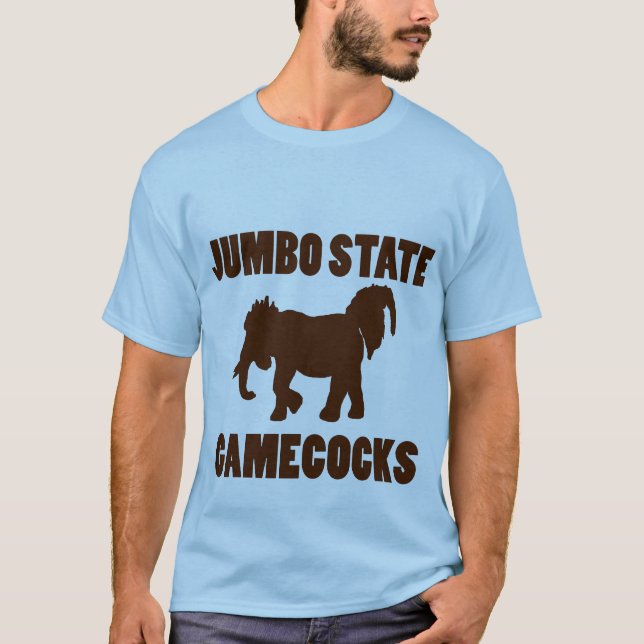Statlig Gamecocksskjorta för jumbo T-shirt (Framsida)