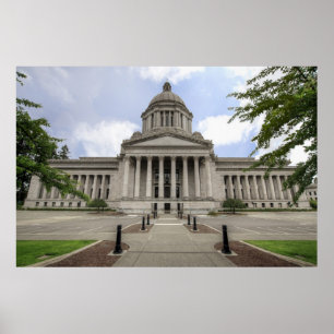 Statlig huvudstad i Olympia Washington Poster